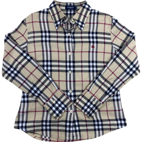 Camisa Burberry Classic Check All Over Print 40 L Mujer Espai Vintage