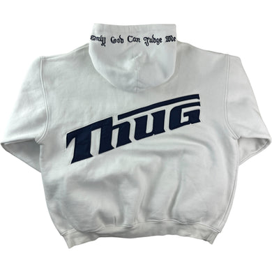 Sudadera Halfzip Thug Only God Can Judge Me - XL