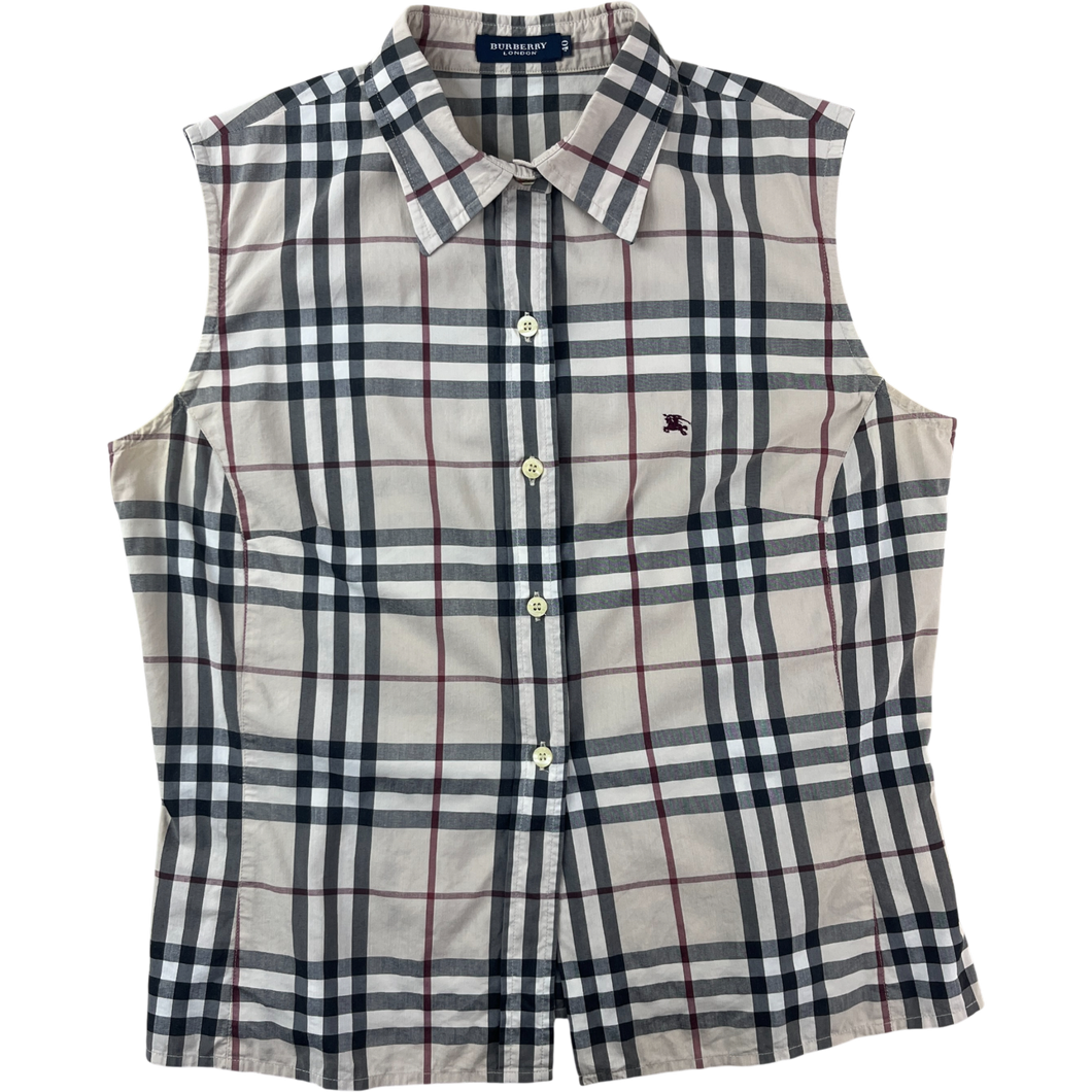 Camisa Burberry Check Motif - 40 Mujer