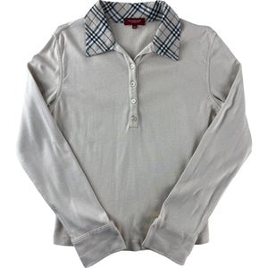 Polo Burberry London Classic Check Pattern - 42 L Mujer