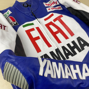 Racing Jacket Fiat Yamaha Cuir - M