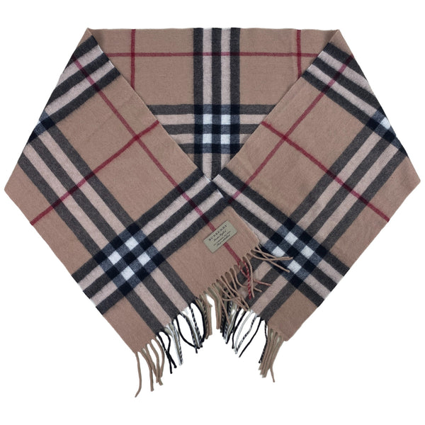 Bufanda Burberry Classic Check Cashmere Beige